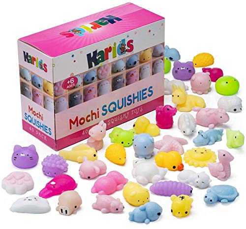 Juguetes Squishy Paquete Surtido de 40 Squishies: Kawaii -Regalos para niños - Regalos cumpleaños niños Colegio - Detalles cumpleaños niños -Relleno piñatas de cumpleaños Infantil