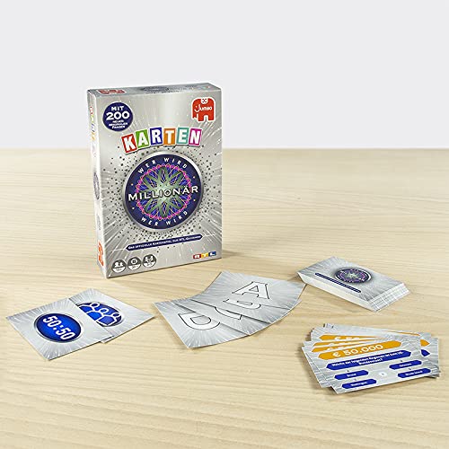 Jumbo Spiele-¿Quién va a ser millonario-Juego de Cartas, Color incoloro (JUM19777)