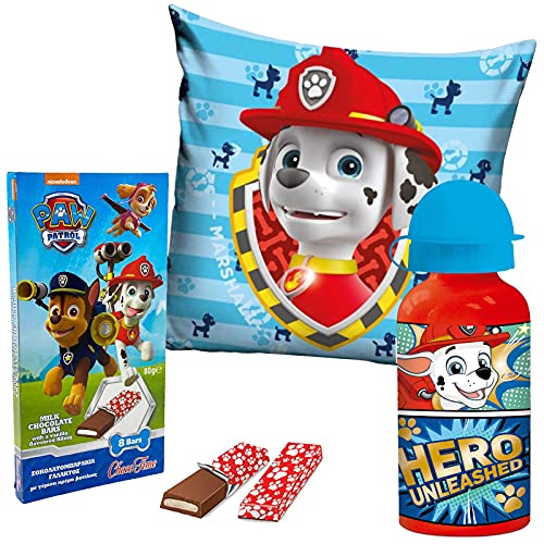 JuniorToys Paw Patrol Marshall - Manta (botella de aluminio y chocolate), color rojo