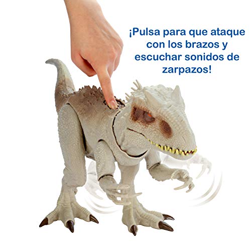 Jurassic World - Dino Rivals Indominus Rex, dinosaurio de juguete para niños +4 años (Mattel GCT95), Embalaje estándar