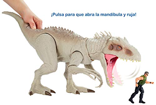 Jurassic World - Dino Rivals Indominus Rex, dinosaurio de juguete para niños +4 años (Mattel GCT95), Embalaje estándar