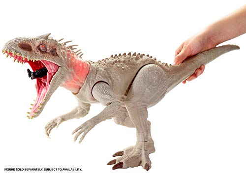 Jurassic World - Dino Rivals Indominus Rex, dinosaurio de juguete para niños +4 años (Mattel GNH35), Embalaje sostenible