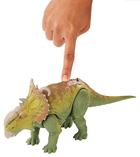 Jurassic World Dino Sonidos Pachyrhinosaurus, dinosaurio de juguete (Mattel FMM31)