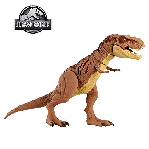 Jurassic World Dinosaurio T-Rex Daño Extremo Figura de juguete para niños, exclusivo Walmart (Mattel GWN26)