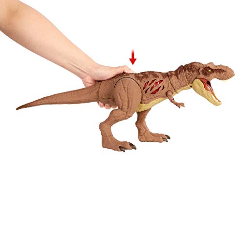 Jurassic World Dinosaurio T-Rex Daño Extremo Figura de juguete para niños, exclusivo Walmart (Mattel GWN26)