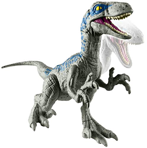 Jurassic World Dinosaurio Velocirraptor de ataque, dinosaurio de juguete (Mattel FPF12)