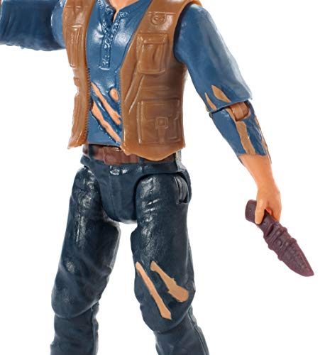 Jurassic World Figura de acción básica Owen en la batalla Lockwood (Mattel FMM07)