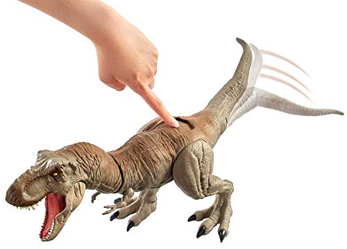 Jurassic World - Mandibula Extrema T Rex Dinosaurio de juguete, Multicolor (Mattel GCT91), Embalaje estándar