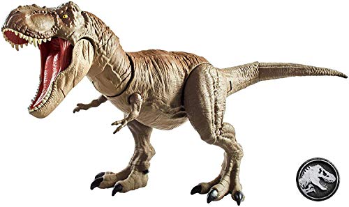 Jurassic World - Mandibula Extrema T Rex Dinosaurio de juguete, Multicolor (Mattel GCT91), Embalaje estándar