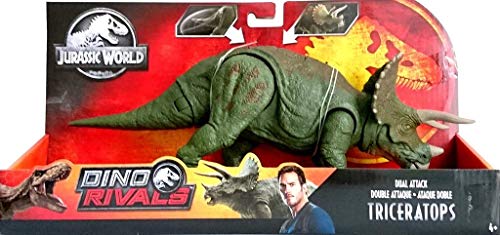 Jurassic World - Mega Ataque Extremo de Triceratops, Dinosaurio de Juguete (Mattel GDT42)