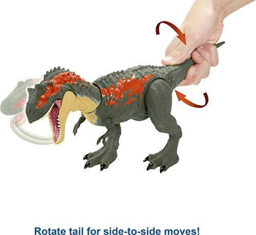 Jurassic World Mordedores Gigantes Albertosaurus Dinosaurio de ataque Figura de juguete para niños (Mattel GVG67)