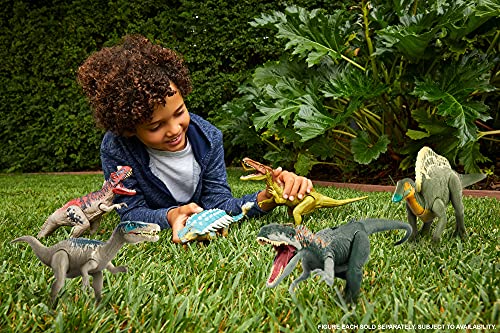 Jurassic World Ruge y Ataca Baryonyx Dinosaurio figura articulada de juguete con sonidos Mattel GWD12