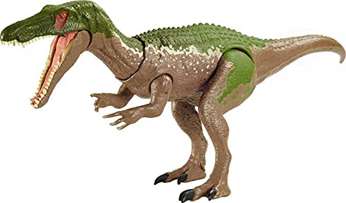 Jurassic World Ruge y Ataca Baryonyx grim Dinosaurio articulado con sonidos Figura de juguete para niños (Mattel GVH65)