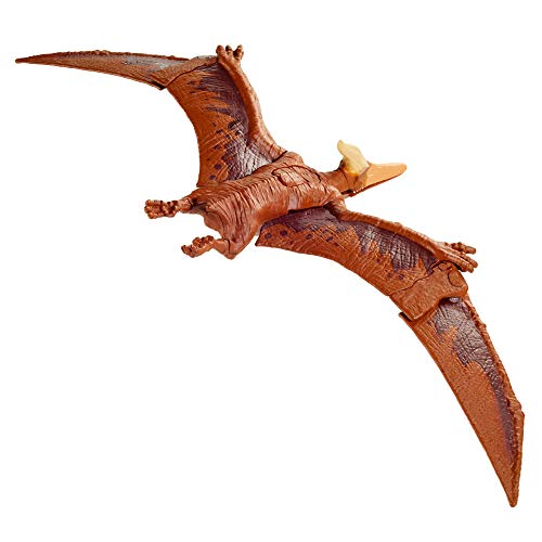 Jurassic World Ruge y Ataca Pteranodon Dinosaurio articulado con sonidos Figura de juguete para niños (Mattel GVH67)