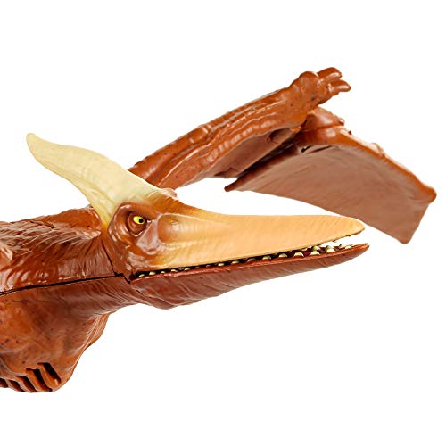 Jurassic World Ruge y Ataca Pteranodon Dinosaurio articulado con sonidos Figura de juguete para niños (Mattel GVH67)