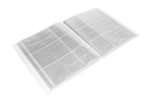 Just|fyn - Álbum XXL Pokemon Scrapbookbum - 40 páginas (para 720 tarjetas) coleccionable álbum - para cartas de Pokémon, cartas YuGiOh, tarjetas Fortnite y Ninjago - Color transparente (720 bolsillos)