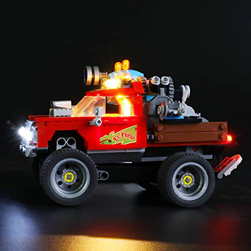 KCGNBQING Kit de iluminación LED para Lado Escondido El Truco de El Fuego - Compatible con Lego 70421 Modelo de Bloques de construcción Montaje de Rompecabezas