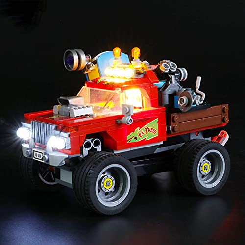 KCGNBQING Kit de iluminación LED para Lado Escondido El Truco de El Fuego - Compatible con Lego 70421 Modelo de Bloques de construcción Montaje de Rompecabezas