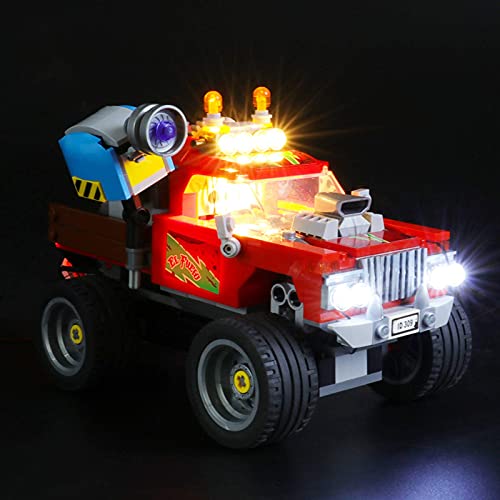 KCGNBQING Kit de iluminación LED para Lado Escondido El Truco de El Fuego - Compatible con Lego 70421 Modelo de Bloques de construcción Montaje de Rompecabezas