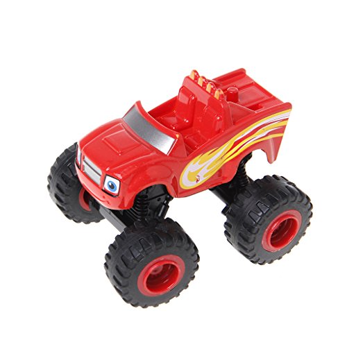 KERDEJAR Blaze Machines vehículo de Juguete Coches de Carreras camión transformación Juguetes Regalos para niños Rojo