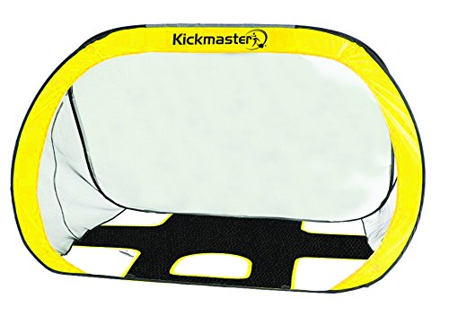 Kickmaster Quick Up - Portería con lona de entrenamiento, color amarillo/negro