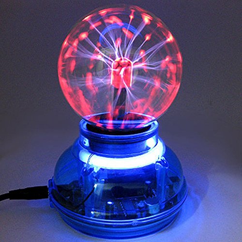 Kicode Magic USB Plasma Ball Esfera Lámpara de Cristal Claro Computadora Portátil Globo de Escritorio Dormitorio de iluminación de Escenario de Discoteca