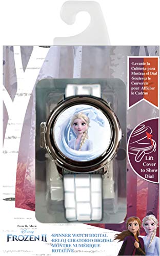 Kid Licensing- Reloj Digital con Tapa Y Correa Silicona Frozen 2 Aprendizaje, Color (Multicolor) (WD21178)