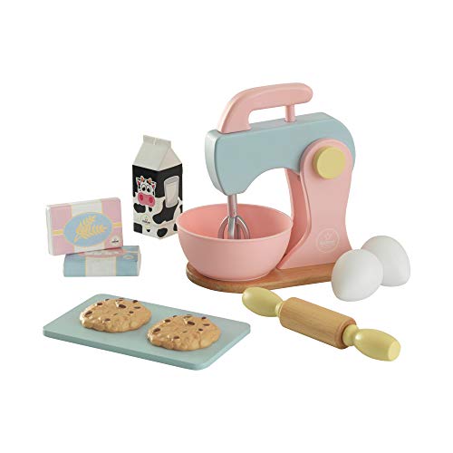 KidKraft - Set de cocina de juguete con batidora y accesorios para repostería, de madera, Color Multicolor (63371) , color/modelo surtido