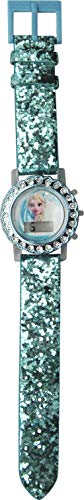 Kids Licensing |Reloj Digital Niños | Reloj Frozen II |Diseño Efecto Glitter |Reloj Infantil con Luz | Reloj de Pulsera Infantil Ajustable| Bisel Decorado | Reloj de Aprendizaje | Licencia Oficial