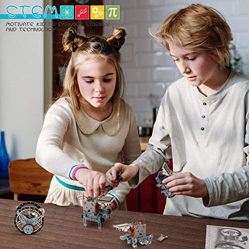 KIDWILL Juguetes Robot Solar STEM Kit para Niños 14 en 1 Juguetes Kits de Ciencia Educativa, Construcción Alimentado por Solar Conjunto Robótico para Niños, Adolescentes y Amantes de la Ciencia