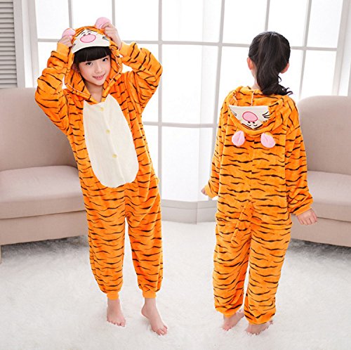 Kigurumi - Pijama de animales de niños para disfraz de carnaval, Halloween, fiesta de cosplay, unisex, talla XS/4-5 años