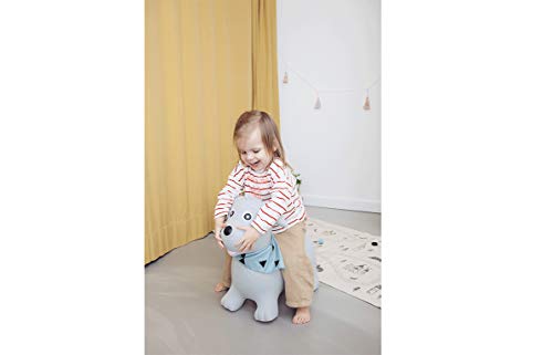 Kindsgut Animal para Saltar, Animal de Salto, Saltar, Perro, brincar, para Bebes & niño pequeño, Inflable, con inflador, Unisex, ecológico/Libre de contaminantes