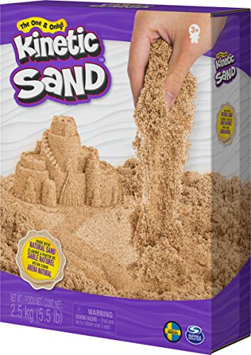 Kinetic Sand, 2,5 kg Original naturbraun Kinetic-Arena, Color marrón, Puede aplicar. (Spin Master 6060997)