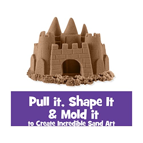 Kinetic Sand 907 g Beutel mit magischem Indoor-Spielsand naturbraun, Color marrón (Spin Master 20116297)