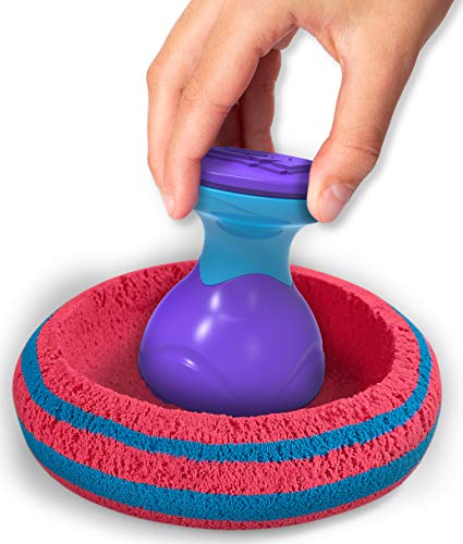 Kinetic Sand, Caja Sandisfying con 907 g de Arena y 10 Herramientas para niños a Partir de 3 años