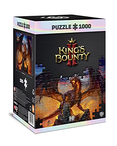 King'S Bounty II: Dragon - Puzzle 1000 Piezas 68cm x 48cm | Incluye póster y Bolsa | Videojuego | Puzzle para Adultos y Adolescentes