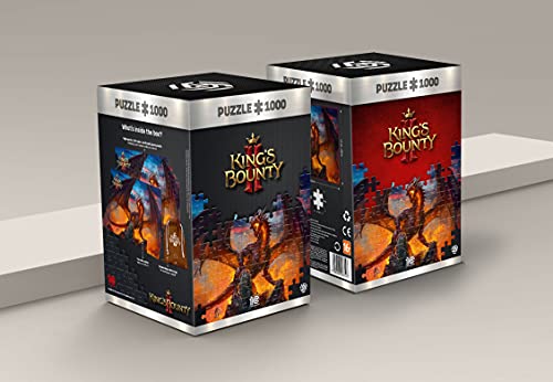 King'S Bounty II: Dragon - Puzzle 1000 Piezas 68cm x 48cm | Incluye póster y Bolsa | Videojuego | Puzzle para Adultos y Adolescentes