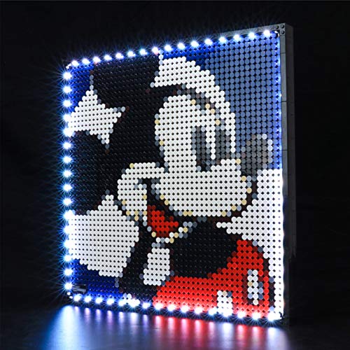 Kit de Iluminación LED para Lego 31202, Kit de Luces Compatible con Lego Art Disney’s Mickey Mouse Póster (No Incluye Modelo Lego)