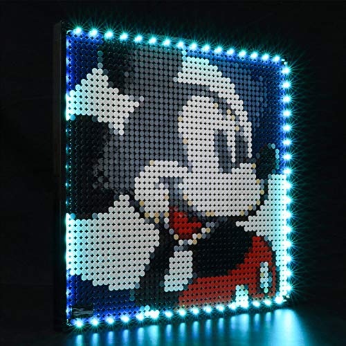 Kit de Iluminación LED para Lego 31202, Kit de Luces Compatible con Lego Art Disney’s Mickey Mouse Póster (No Incluye Modelo Lego)