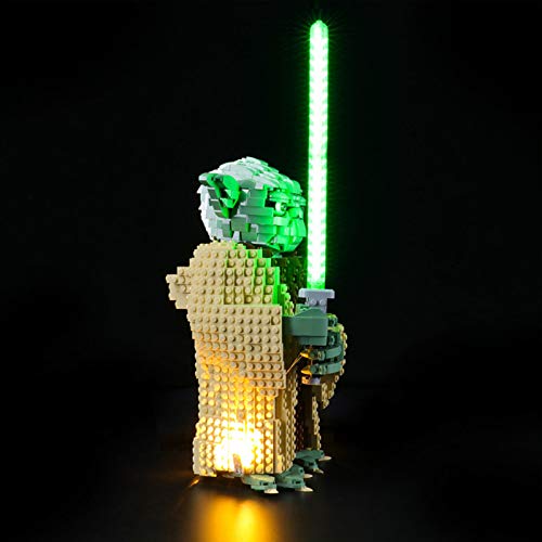 Kit de Iluminación LED para Lego 75255, Kit de Luces Compatible con Lego 75255 Yoda (No Incluye Modelo Lego)