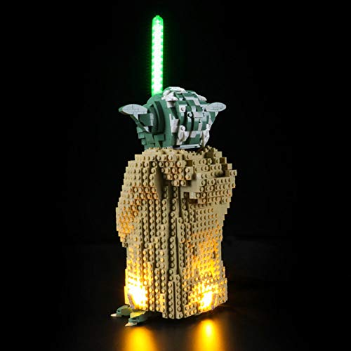 Kit de Iluminación LED para Lego 75255, Kit de Luces Compatible con Lego 75255 Yoda (No Incluye Modelo Lego)