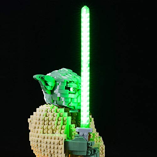 Kit de Iluminación LED para Lego 75255, Kit de Luces Compatible con Lego 75255 Yoda (No Incluye Modelo Lego)