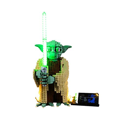 Kit de Iluminación LED para Lego 75255, Kit de Luces Compatible con Lego 75255 Yoda (No Incluye Modelo Lego)