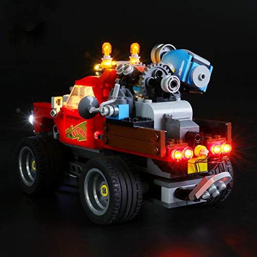 Kit De Iluminación Led para Lego Hidden Side Camión Acrobático De El Fuego, Compatible con Ladrillos De Construcción Lego Modelo 70421 (NO Incluido En El Modelo)