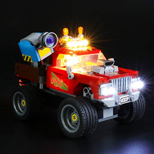 Kit De Iluminación Led para Lego Hidden Side Camión Acrobático De El Fuego, Compatible con Ladrillos De Construcción Lego Modelo 70421 (NO Incluido En El Modelo)