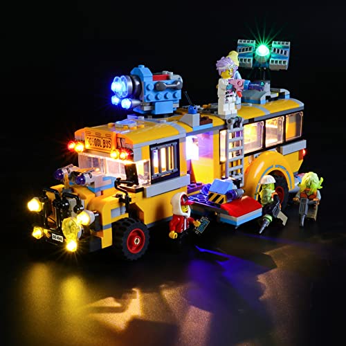 Kit De Iluminación Led para Lego Hidden Side Paranormal Intercept Bus, Compatible con Ladrillos De Construcción Lego Modelo 70423 (NO Incluido En El Modelo)