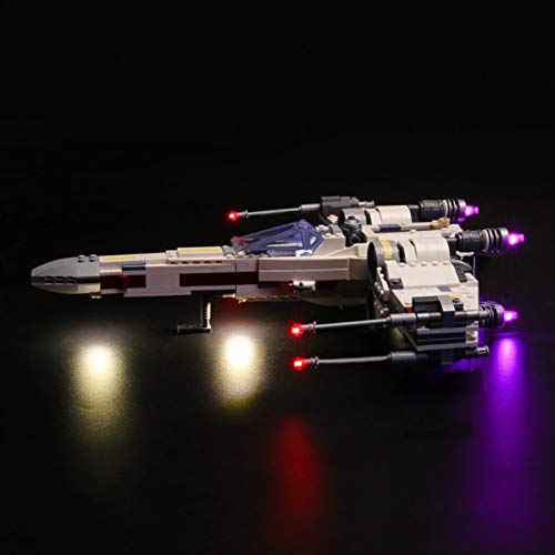 Kit De Iluminación Led para Lego Star Wars TM Caza Estelar ala-X, Compatible con Ladrillos De Construcción Lego Modelo 75218, NO Incluido En El Modelo