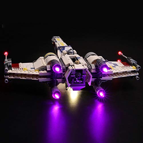 Kit De Iluminación Led para Lego Star Wars TM Caza Estelar ala-X, Compatible con Ladrillos De Construcción Lego Modelo 75218, NO Incluido En El Modelo