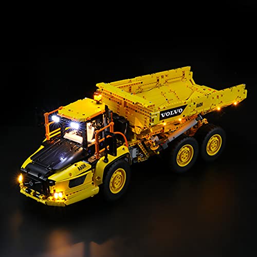 Kit De Iluminación Led para Lego Technic 6X6 Volvo Articulated Hauler, Compatible con Ladrillos De Construcción Lego Modelo 42114(NO Incluido En El Modelo)