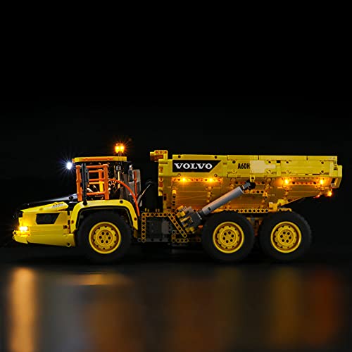 Kit De Iluminación Led para Lego Technic 6X6 Volvo Articulated Hauler, Compatible con Ladrillos De Construcción Lego Modelo 42114(NO Incluido En El Modelo)